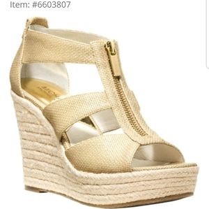 MICHAEL KORS DAMITA WEDGE SANDLES